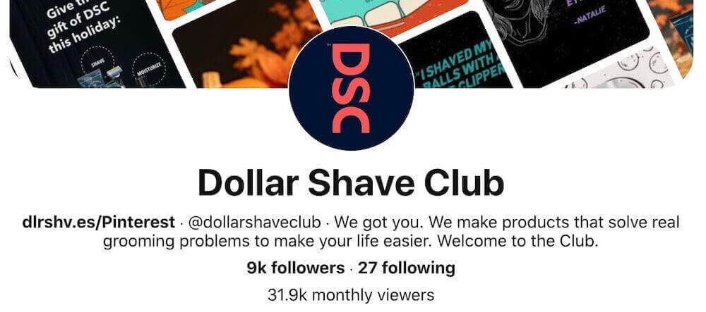 Dollar Shave Club Pinterest