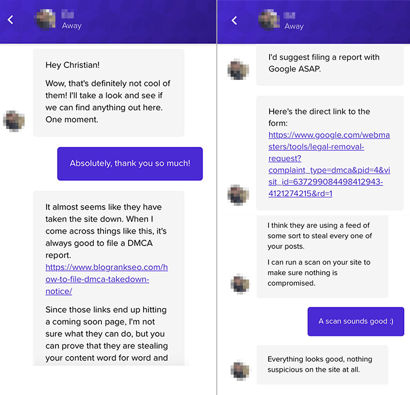 Kinsta chat support