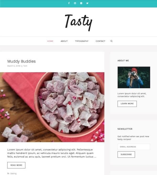 Tasty GeneratePress template