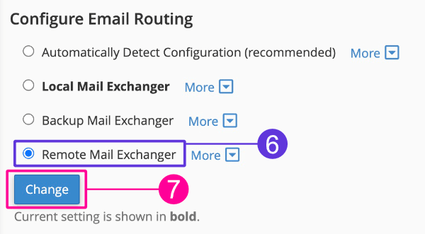 Configure email routing